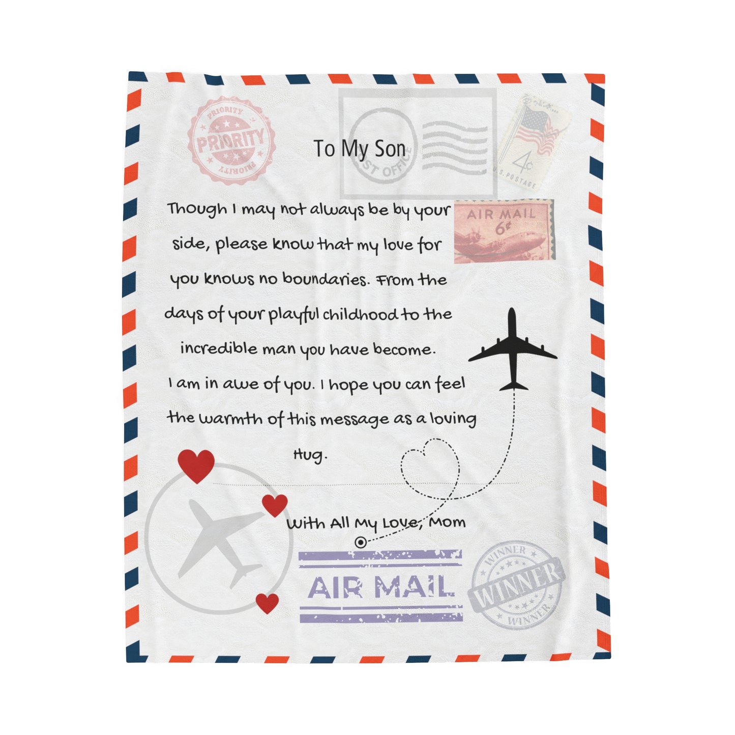 AirMailSon Blanket-Personalized