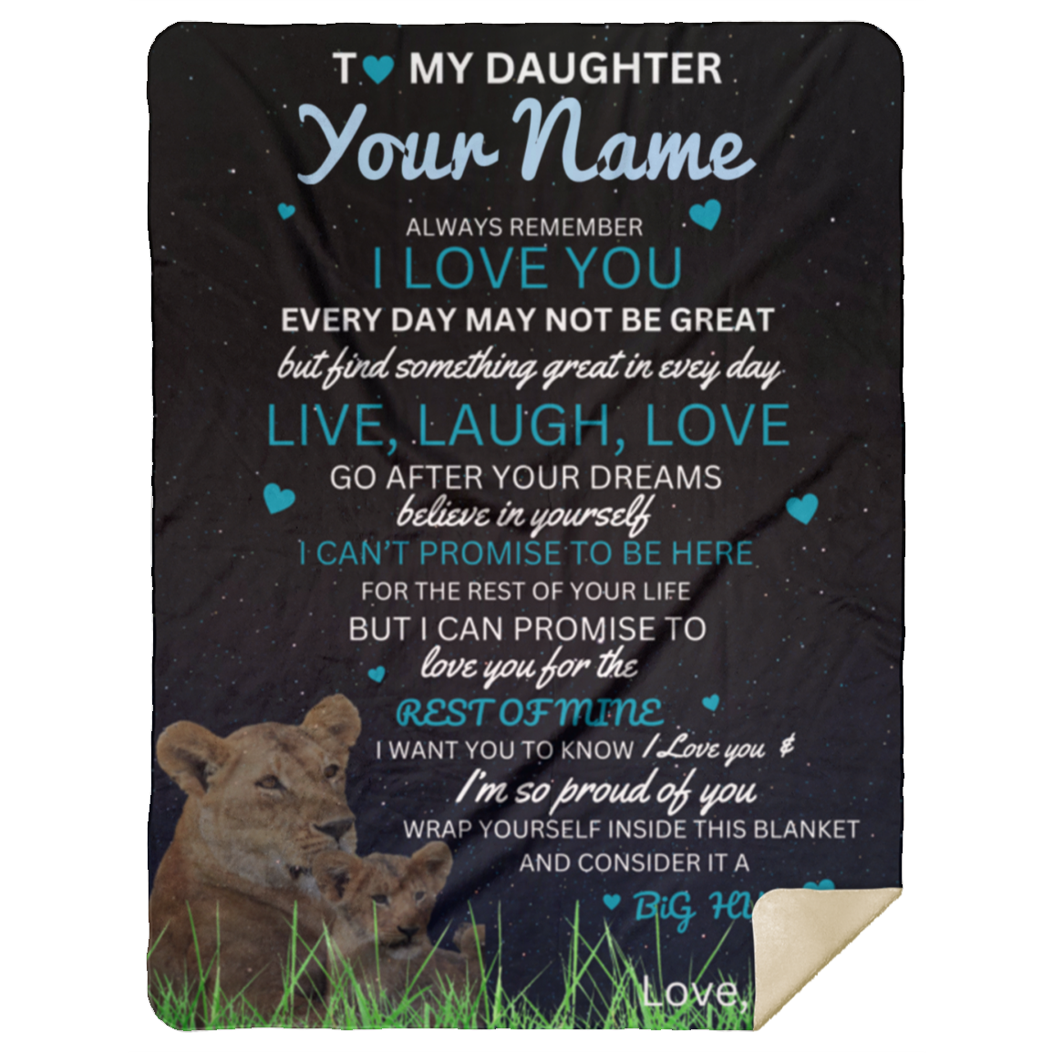 DaughterMomBlanket-Personalized