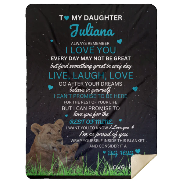 DaughterMomBlanket-Personalized