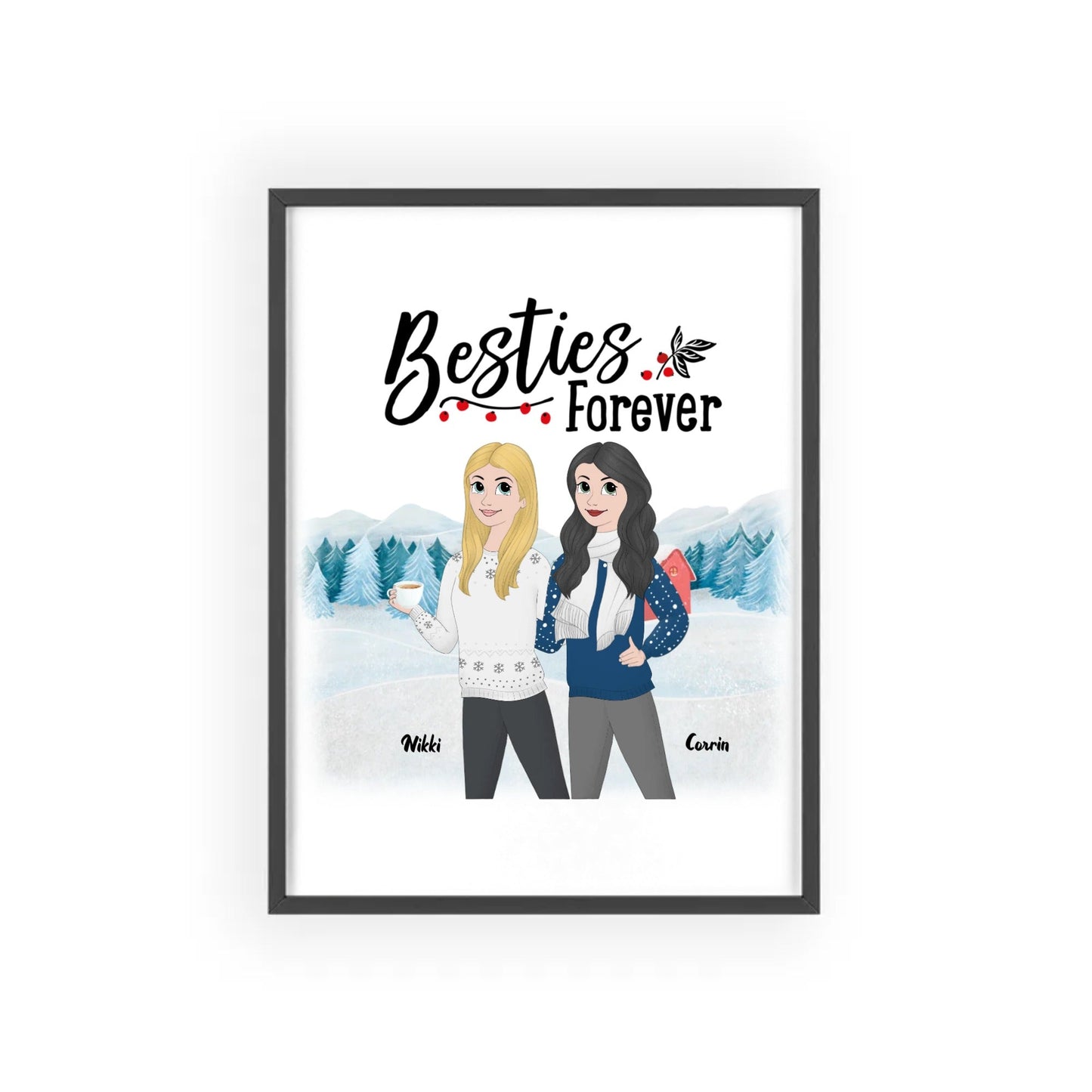 Posters with Wooden Frame-Personalized